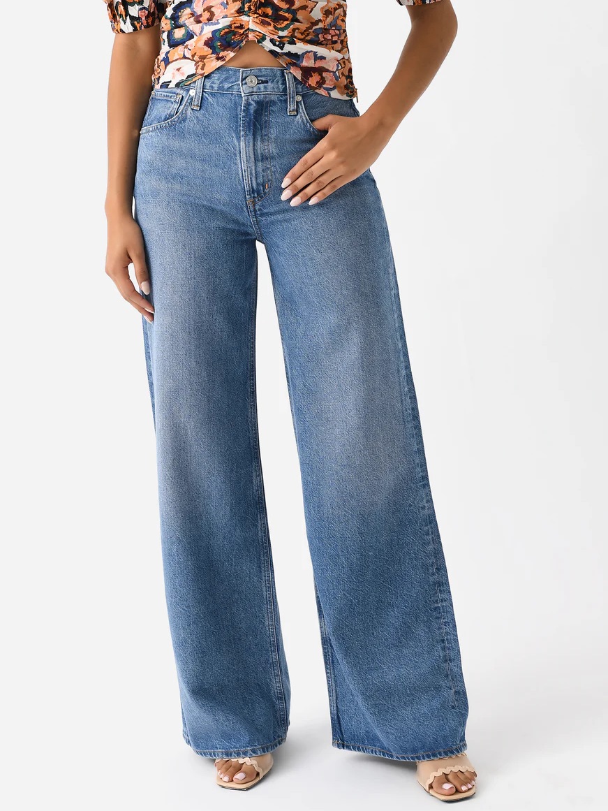 Citizens Of Humanity Paloma High Rise Blue Wide Leg Baggy Jeans Euc Size 25